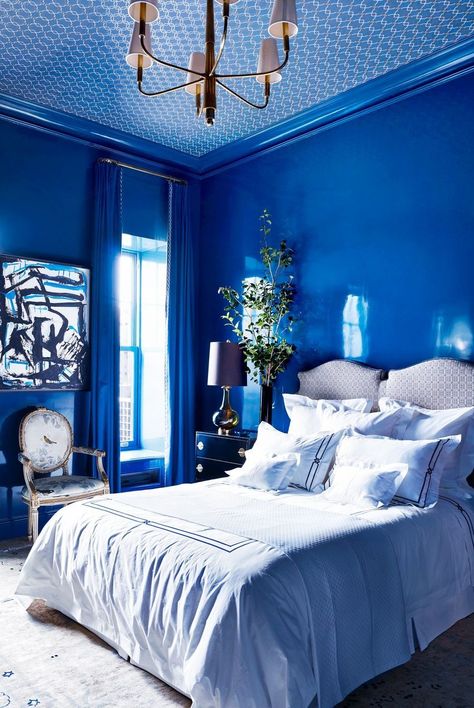 Bedroom, Blue, Bed, Furniture, Room, Bed sheet, Bed frame, Ceiling, Interior design, Wall, Bedroom Blue Bed, Ceiling Interior Design, Ceiling Interior, Blue Room Decor, Interior Design Wall, Blue Bed, Blue Green Paints, Bedroom Blue, Light Blue Walls