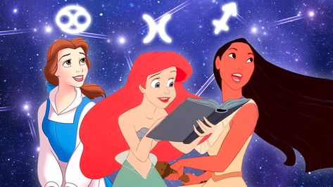 The Disney Princesses all have unique traits just like the zodiac signs, so we did a lot of analyzing to perfectly pair them together. Mulan might surprise you! Princess Zodiac Signs, Disney Princess Zodiac Signs, Disney Princess Zodiac, Disney Zodiac, The Disney Princesses, Taurus Traits, Royal Ball, The Zodiac Signs, Walt Disney Pictures