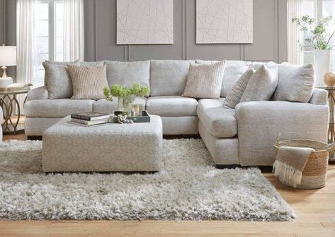 Off White Sectional, White Sectional Couch, Modern Couch Sectional, Sectional Sofa Sale, White Sectional Sofa, Comfy Sectional, White Sectional, Room View, Modern Sofa Set