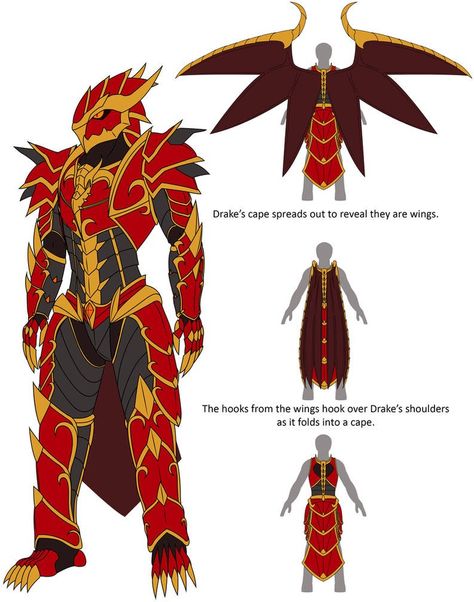 Dragon Wearing Armor, Armor With Wings, Knight Armor Concept Art, Armor With Cape, Winged Knight, Mroczny Elf, Dragon Armor, Dragon Knight, Knight Armor