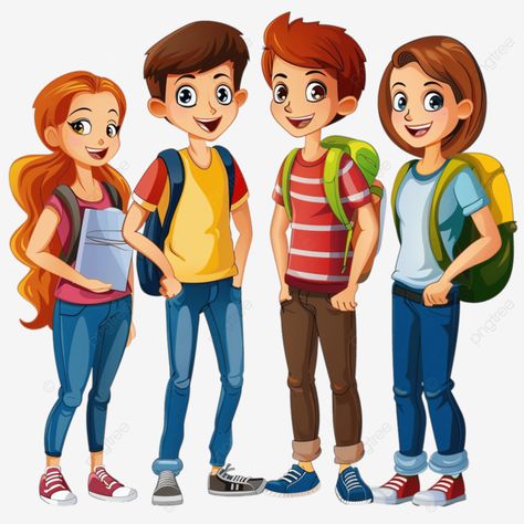 a group of students talking cartoon person child student png Map Elements, People Clipart, Transparent Image, A Group, Free Png, Graphic Resources, For Free, Clip Art, Map