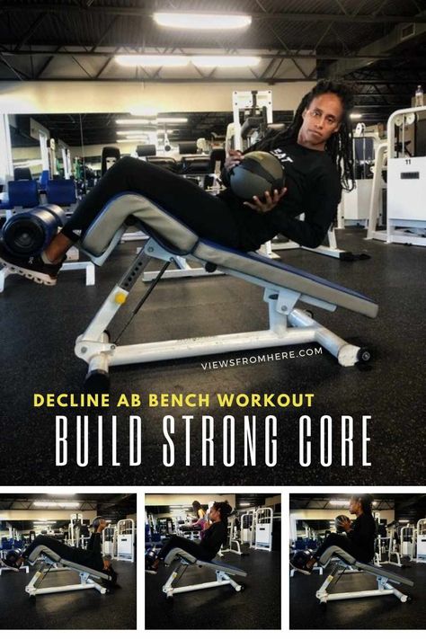 Bench Exercises, Bench Ab Workout, Core Workout Gym, Stronger Core, Bench Workout, Incline Bench, Ab Work, Ab Exercises, Fitness Competition