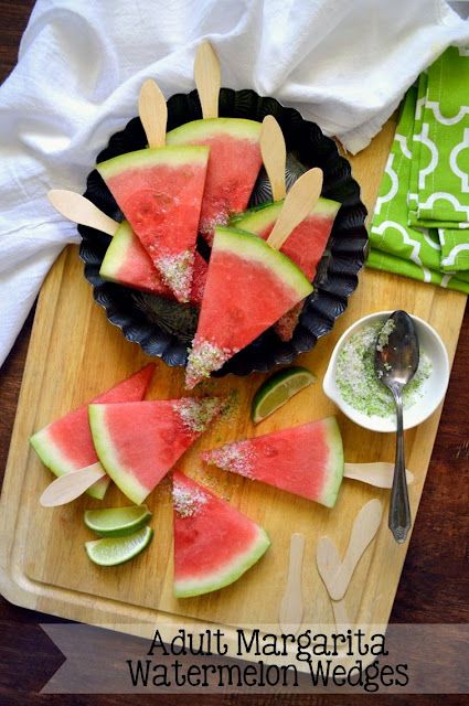 Joyously Domestic: Adult Margarita Watermelon Wedges Tequila Soaked Watermelon, Spring Fling Party, Watermelon Wedges, Watermelon Wedge, Backyard Grill, Grill Party, Tasty Drinks, Backyard Grilling, Joyful Life