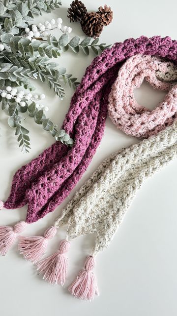 Granny Stitch Scarf, Granny Scarf, Cabled Hat Pattern, Granny Stitch, Chevron Stitch, Crochet Scarf Pattern Free, Quick Crochet Patterns, Off The Hook, Scarf Yarn