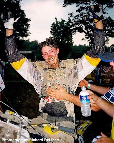 Travis Pastrana victory at Southwick 2000 (Photo Courtesy Richard DeLibertis) some day we will begin & finish the build of this machine..… Travis Strikes Again, Travis Burns Actor, Travis Bedel, Travis Mills Girlfriends Band, Travis Pastrana, Dirt Bike Racing, Motocross, Victorious, History