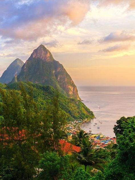 Saint Lucia Aesthetic, Saint Lucia, Caribbean Island, Caribbean Travel, Santa Lucia, Tropical Island, Royal Caribbean, Caribbean Islands, St Lucia