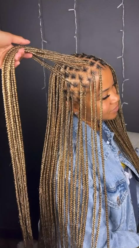 Small Knotless Braids, Braiding Hair Colors, Small Knotless, Blonde Box Braids, Braided Hairstyles For Black Women Cornrows, Blonde Braids, Box Braids Hairstyles For Black Women, Braids Hairstyles Pictures, Cute Box Braids Hairstyles