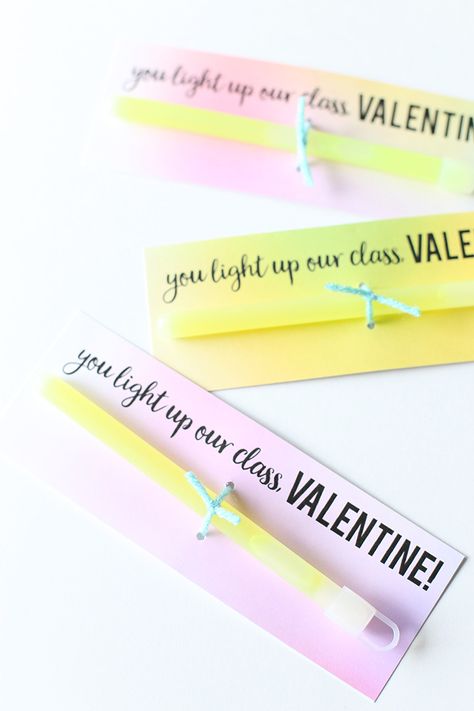 Valentines Robots, Glow Stick Valentine, Glow Stick Party, Printable Valentines Day Cards, Valentine Messages, Class Valentines, Glow Stick, Valentines Printables Free, Valentine's Day Quotes