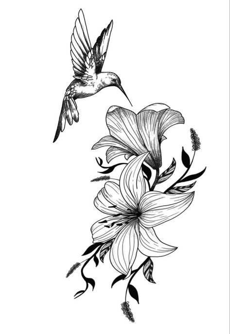 Mandala Arm, Hummingbird Flower Tattoos, Mandala Arm Tattoos, Bird And Flower Tattoo, Bird Tattoos For Women, Lillies Tattoo, Body Tattoo Design, Cute Finger Tattoos, Hibiscus Tattoo