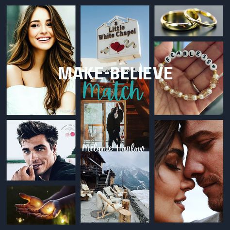 Make Believe Match by Melanie Harlow Bookish Collage, Melanie Harlow, Little White Chapel, Amazing Books, Make Believe, Dark Night, Another World, Romance Books, Book Worth Reading