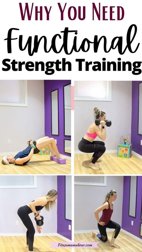 Functional Strength Training, Functional Training Workouts, Bodyweight Strength Training, Strenght Training, Strength Training Guide, Home Strength Training, Strength Training For Beginners, Resistance Band Training, Functional Workouts