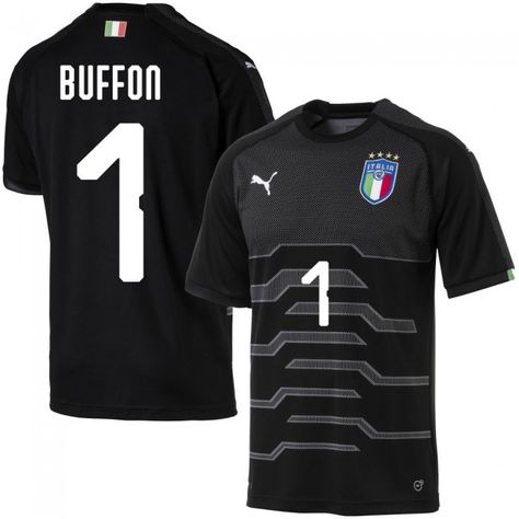 Camiseta portero Italia 2018-2019 Local m/c + Buffon 1 (Dorsal Estilo Fan) #buffon #italy #italia #shirt #jersey Buffon Italy, Italia Shirt, Bayern Munich, Jersey Tee, Football Jerseys, Juventus, Soccer Jersey, Range Rover, Sports Jersey