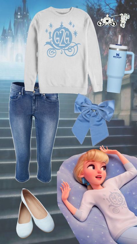 Modern Day Cinderella #ootd #ootdinspo #disney #outfitinspo #cinderella #disneybound Cinderella Disneybound, Modern Day Cinderella, Modern Disney, Disney World Trip, Teenager Outfits, Disney Love, World Traveler, Disney World, Cinderella