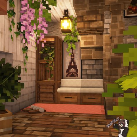 * 𝐂𝐡𝐞𝐫𝐫𝐲 𝐁𝐥𝐨𝐬𝐬𝐨𝐦 𝐇𝐨𝐛𝐛𝐢𝐭 𝐇𝐨𝐥𝐞 * 🌸🌿 This is my favorite part of the Cherry Blossom Hobbit Hole Interior, the cozy sitting area!! 🥺 Also the staircase fits perfectly into this smol space. I love it so much! ↳ 𝑻𝒆𝒙𝒕𝒖𝒓𝒆 𝑷𝒂𝒄𝒌𝒔: · ᴍɪᴢᴜɴᴏꜱ16ᴄʀᴀꜰᴛ · ꜱᴜᴘᴀ ʟɪʟɪᴇꜱ⠀⠀⠀⠀⠀⠀⠀⠀⠀⠀⠀⠀⠀⠀⠀⠀⠀⠀⠀⠀⠀⠀✨ · ᴀʟʟɪᴜᴍꜱ ᴛᴏ ʟᴀᴠᴇɴᴅᴇʀ⠀⠀⠀⠀⠀⠀⠀⠀⠀⠀⠀⠀⠀✨⠀⠀⠀⠀✨ · ᴍɪᴢᴜɴᴏꜱ16ᴄʀᴀꜰᴛ ᴄɪᴛ | · ɢᴀʀᴅᴇɴ ʙʀᴇᴇᴢᴇ ᴄɪᴛ · ɢʜᴏᴜʟᴄʀᴀꜰᴛ ᴄɪᴛ | · ɢʀᴀɴɴʏ'ꜱ ᴄᴏʀɴᴇʀ ᴄɪᴛ · ʙᴜꜱʜʏ ʟᴇᴀᴠᴇꜱ | · ʜᴀɴᴀɴᴀᴄʀᴀꜰᴛ ᴄɪᴛ · ᴇʀꜱᴛᴡʜɪʟᴇ ᴄɪᴛ | · Maeflowers CIT · ʜᴇʀɪᴛᴀɢᴇ ᴄɪᴛ | · ꜰʀᴇꜱʜ... Cherry Hobbit Hole Minecraft, Minecraft Interior Design Cherry Blossom, Hobbit Home Minecraft Interior, Cherry Blossom Hobbit Hole Minecraft, Minecraft Small Staircase, Minecraft Indoor Decor Cottagecore, Minecraft Hobbit Hole Interior, Cottagecore Town, Hobbit Hole Interior