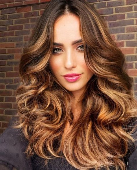 35 Gorgeous Fall Hair Colors Trending for Autumn 2023 Strawberry Balayage, Apple Cider Hair, Natural Dark Blonde, The Right Hairstyles, Bright Brown, Strawberry Blonde Highlights, Hair Color Chocolate, Fall Hair Color Trends, 2023 Hair