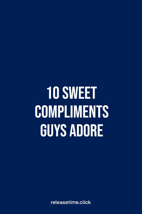 Everyone loves a compliment, but did you know there are specific ones that really make guys light up? From recognizing his talents to appreciating his style, flattering words can strengthen your bond. Try these 10 sweet compliments guys adore to brighten his day and show him how much he is valued. You'll be surprised at how just a few kind words can improve his mood and deepen your connection! Compliments aren't just reserved for women—guys enjoy them too! Get started today! Compliments For Guys Pictures, Non Physical Compliments, How To Compliment A Guy, Compliments For Boys, Compliments For Guys, Truth Or Drink Questions, Sweet Compliments, Compliment For Guys, Cute Compliments