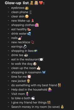 Glowup List, Glowup Tiktok, Beauty Routine Weekly, 1000 Lifehacks, Beauty Routine Checklist, Routine Checklist, Face Care Routine, The Glow Up, How To Shade