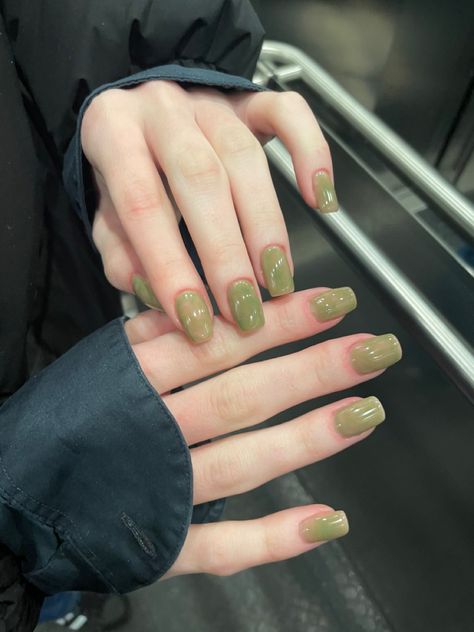 Matcha Nails, Mint Green Nails, 2023 Nails, Hippie Nails, French Manicure Nails, Green Nail Designs, Green Nail Polish, Nails Green, Simple Gel Nails