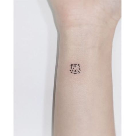 Playground Tattoo on Instagram: "Tiger 🐯" Cute Tiger Tattoo Small, Tiger Print Tattoo, Tiny Tiger Tattoo, Tiger Portrait Tattoo, Tiger Lily Tattoo, Tiger Tattoo Small, Chinese Zodiac Tattoo, Tattoo For Women Small, Tiger Lily Tattoos