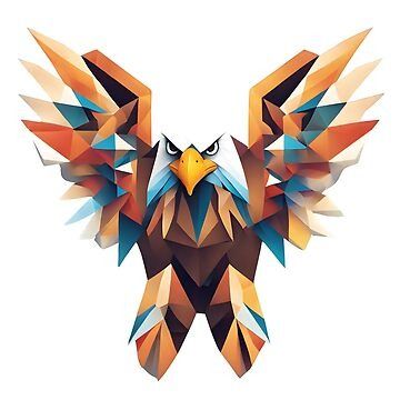 The dynamic elegance of our "Geometric Eagle" artwork, where bold geometric forms and abstract lines converge to create a visually striking representation of the majestic eagle. • Millions of unique designs by independent artists. Find your thing. Eagle Sticker, Eagle Artwork, Geometric Forms, Geometric Form, Abstract Lines, Hawks, Science Poster, Sticker Design, Stranger Things Fanart