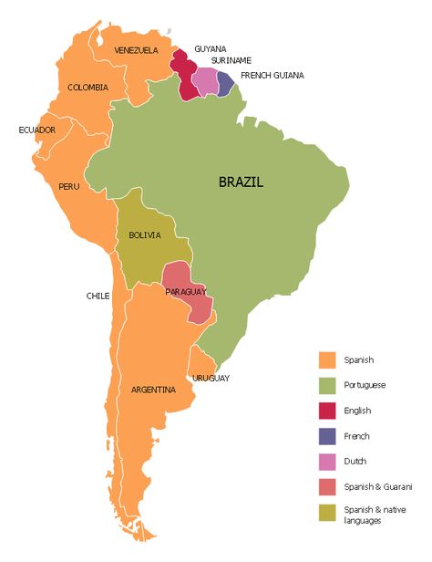 Thematic Map, Map Of Continents, South America Continent, Planet Map, Language Map, South America Map, Continents And Oceans, Asia Map, North America Map