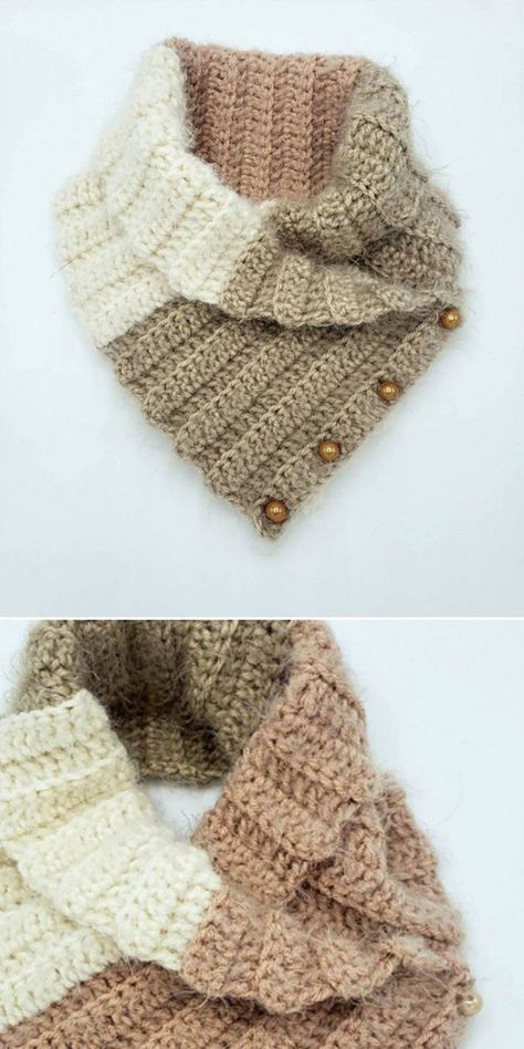 Crochet A Cowl Scarf, Crochet Neck Warmers Free Pattern, Crochet Patterns For Winter, Crochet Cowl Scarf, Crochet Cowls, Neck Warmers Crochet, Crochet Neck Warmer Free Pattern Cowls, Crochet Scarfs, Cowl Neck Scarf Crochet