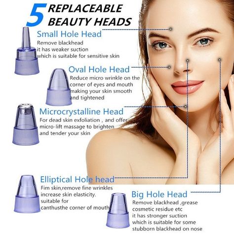 Blackhead Remover Instrument Black Dot Remover https://halalzen.com/products/blackhead-remover-instrument-black-dot-remover Halalzen #Hot Acne Vacuum, Pore Cleaning, Suction Machine, Blackheads On Nose, Blackhead Vacuum, Fine Wrinkles, Get Rid Of Blackheads, Clean Pores, Unclog Pores