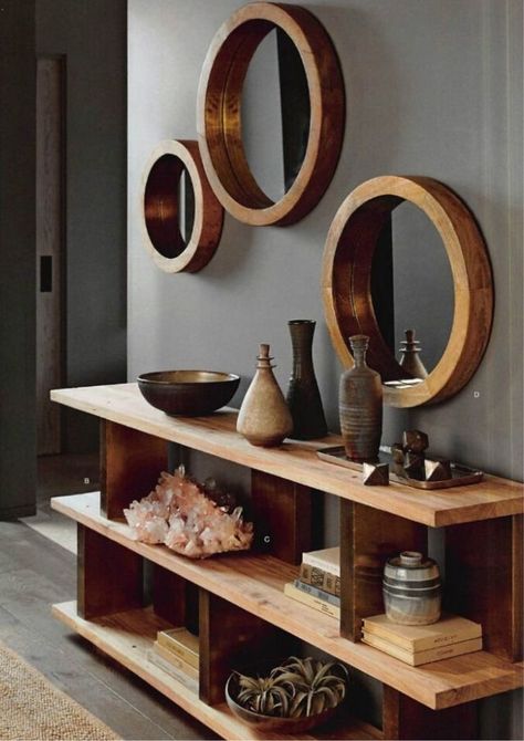 Decoration Hall, Porthole Mirror, Cool Ideas, Decor Minimalist, Modern Interior Design, 인테리어 디자인, Entryway Decor, Home Interior, Home Deco