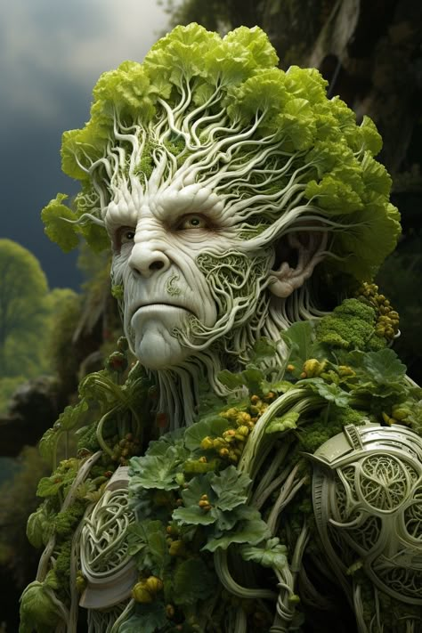 Tree Guardian, Plant Character, Mystical Creatures Mythology, Spirit Tree, Mother Earth Art, Plant Monster, Mythical Creatures Fantasy, Tree People, Arte Alien