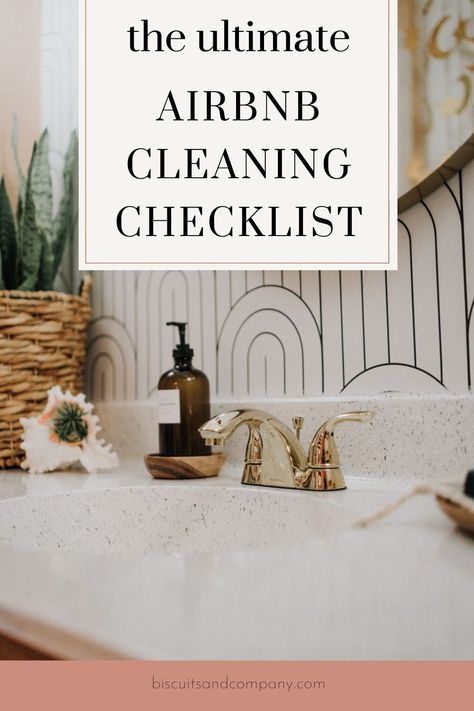 airbnb bathroom Airbnb Binder Ideas, Airbnb Cleaning Checklist Free, Airbnb Must Haves List, Rental Checklist, Guest Checklist, Airbnb Cleaning Checklist, Luxury Airbnb, Airbnb Checklist, Kitchen Checklist