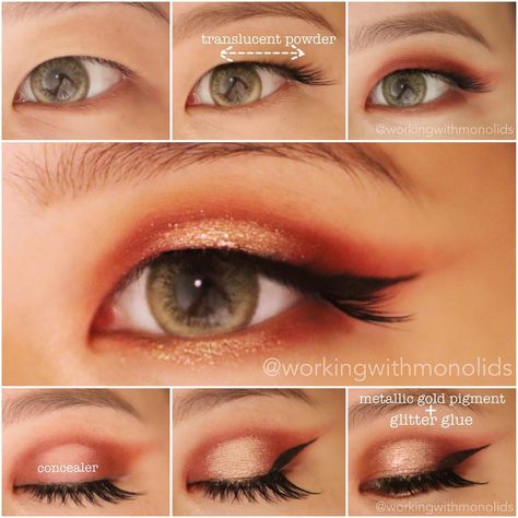 CNY makeup tutorial! And I went to my family’s CNY dinner and avoided having my stomach groped against my will. #AchievementUnlocked  In… New Year Eye Makeup, Make Up Yeux, Oscars Makeup, Eyeliner Shapes, Green Smokey Eye, New Year's Makeup, Makeup Pictorial, Chinese Makeup, Hooded Eye Makeup