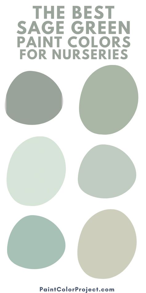 sage green paint colors for babys nursery Nursery Sage Green Walls, Save Green Paint, Nursery Pallet Ideas Colour Palettes, Wherein Williams Green Paint Colors, Sherwin Williams Sage Green Colors Nursery, Nursery Paint Colors Green, Silver Sage Paint Color, Light Green Playroom, Green Paint Colors Office