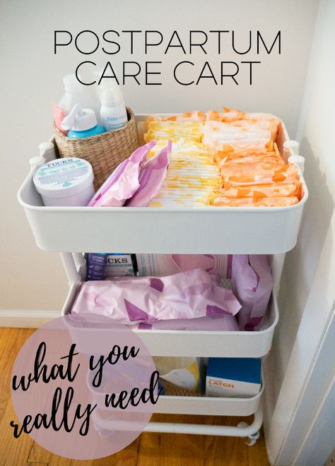 Postpartum Supply List, Postpartum Organizer, Postpartum Kit Checklist, Postpartum Caddy For Mom, Postpartum Basket For Bathroom, Postpartum Caddy Essentials, Post Partum Supplies, Postpartum Cart Organizer Bathroom, Postpartum Nightstand Essentials