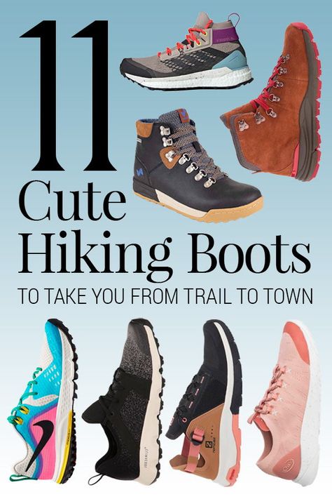 Here are 11 cute hiking boots that are fashion worthy from the trail to an everyday lifestyle! Find your cute new outdoor adventurous shoes here. #Shoes #Hiking #HikingShoes #Fashion #Cute #Adventure #OutdoorFashion  #Hiker #Travel | Travel + Leisure Cute Hiking Shoes, Cute Hiking Boots, Hiking Tennis Shoes, Stylish Hiking Boots, Hiking Sneakers Women, Women’s Hiking Boots, Summer Hiking Boots, Lightweight Hiking Boots, Trail Shoes Women