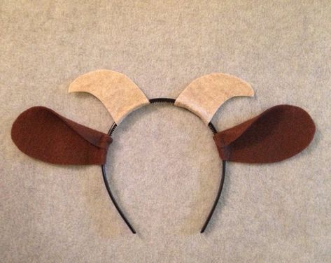 Goat Ears, Simple Costumes, Petting Zoo Party, Ffa Ideas, Karneval Diy, Nativity Costumes, Laser Cut Fabric, Billy Goats Gruff, Farm Animals Theme