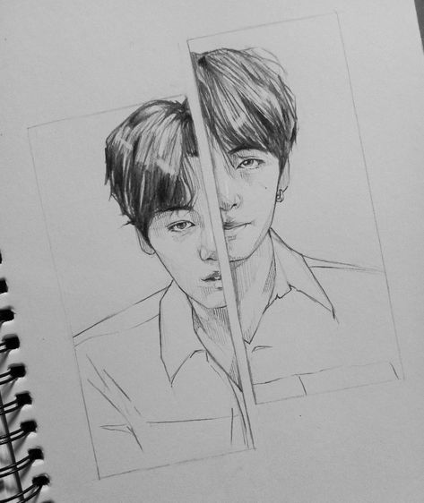 Sketch book bts sketch Taekook Sketch, Taekook Drawing, Drawing Easy Pencil, Sketch Ideas, Drawing Inspo, Creative Painting, Bts Aesthetic, Bts Aesthetic Pictures, Drawing Easy