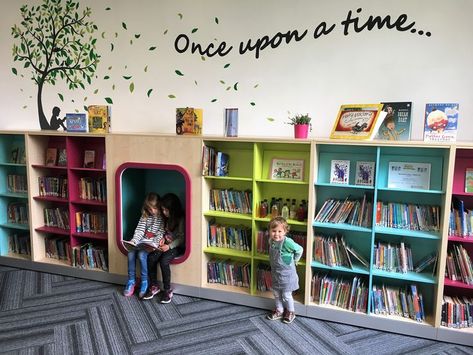 Library Furniture School, Primary School Library, Library Seating, Library Signage, School Library Design, School Library Displays, Module Design, School Hall, School Libraries