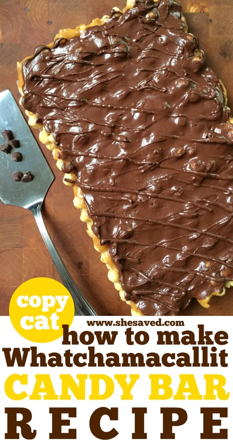 Bars At Home, Recipe Copycat, Homemade Candy Bars, Candy Bar Recipe, Smores Dessert, Bar Cake, Candy Recipes Homemade, Christmas Candy Recipes, Homemade Candy