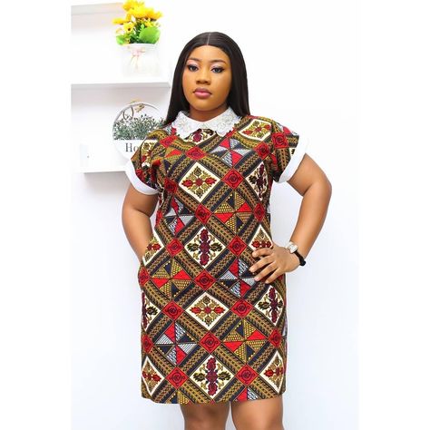 Simple Frock Design, Ankara Short Gown Styles, Floral Dress Design, Simple Frocks, African Print Dress Ankara, Best African Dresses, African Print Dress Designs, Short Gowns, African Print Dress