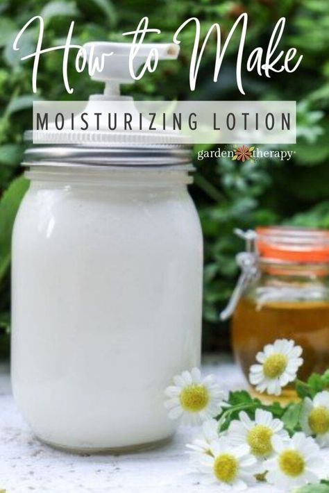 Homemade lotion is one of the best things you can do to moisturize and revitalize dull, dry skin. Here are the basics of how to make homemade lotion + tried & true recipes! #homemadebeauty #handmadebeauty #lotion #naturalskincare #lotionmaking #moisturizing #gardentherapy Homemade Body Lotion For Dry Skin, Home Made Lotions, Face Lotion Recipe, Diy Body Lotion Recipe, Body Lotion Recipe, Body Lotion Recipes, Diy Lotion Recipe, Make Lotion, Diy Body Lotion