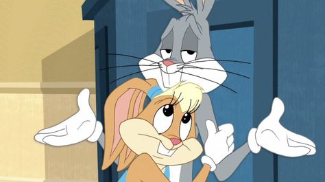 Lola Bunny Looney Tunes Show, Lola And Bugs Bunny, Tapsi Hapsi, Bugs Bunny And Lola, Bunny Tumblr, Bugs Bunny Drawing, Bugs And Lola, Looney Tunes Wallpaper, Box Bunny