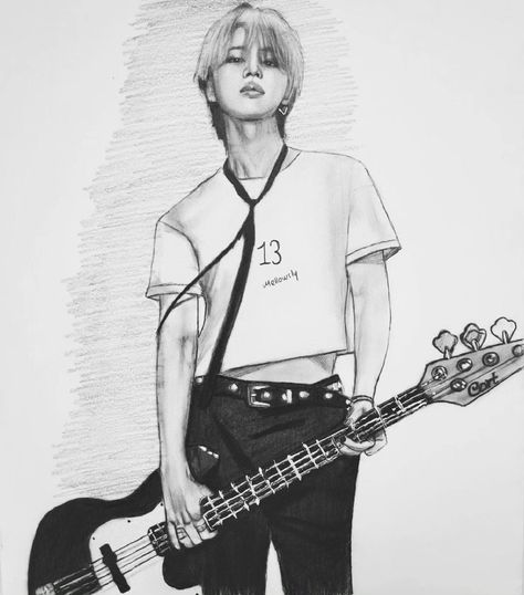 rockstar jimim #jimin #jiminfanart #bts #btsfanart #draw #kpop #drawing #artistsoninstagram #magicshop_artwork #kpopfanart Jimin Like Crazy Drawing, Jimin Drawing, Jikook Fanart, Weird Drawings, Face Study, Shop Artwork, Jimin Fanart, Kpop Fanart, Crazy Kids