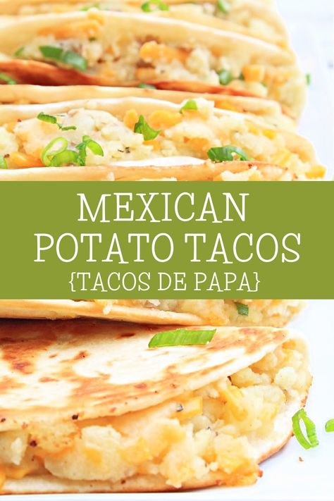 Mexican Potatoes, Fried Tacos, Tacos Dorados, Taco Dinner, Potato Tacos, How To Make Potatoes, Mexican Food Recipes Easy, Chicken Potatoes, Mexican Food Recipes Authentic