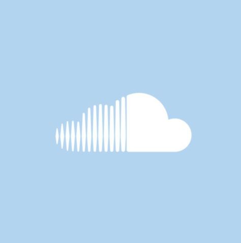 Ayaka Widget, Cloud App Icon, Blue App Icon, Sound Cloud, Aoba Johsai, Cloud Icon, Icons App, Light Blue Aesthetic, App Ios