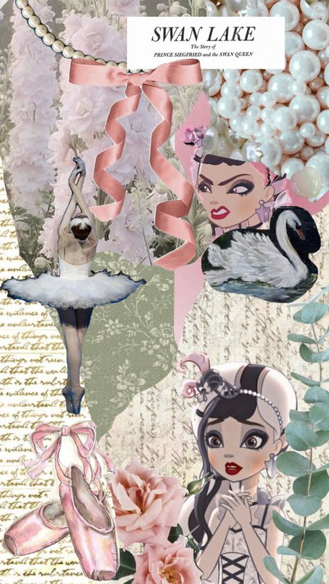 #duchessswan #everafterhigh #eah #swanlakeaesthetic #swanprincess #swanqueen #swanlakeballet #swan #swanlake #swans Ever After High Duchess Swan, Duchess Swan, Swan Wallpaper, Queens Wallpaper, Pink Wallpaper Girly, Swan Princess, Raven Queen, Simple Canvas Paintings, Aesthetic Pastel Wallpaper