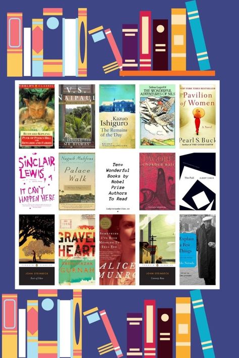 Ten+ Wonderful Books by Nobel Prize Authors To Read - Lady In Read Writes Nobel Prize Books, Pulitzer Prize Books, Best Tv Shows To Watch, Best Movies To Watch, Tv Shows To Watch, Nobel Prize In Literature, Best Podcasts, Famous Novels, English History