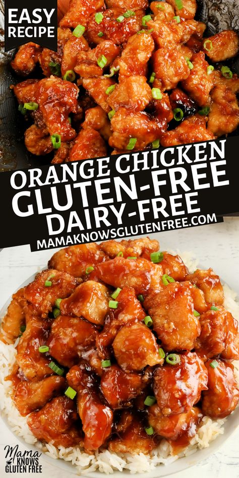 Gluten Free Orange Chicken, Gluten Free Dairy Free Recipes Dinner, Gluten Free Dairy Free Dinner, Gf Df Recipes, Gluten Dairy Free Recipes, Dairy Free Meals, Dairy Free Recipes Dinner, Gluten Free Dinners, Dairy And Gluten Free