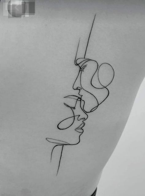 Wife Tattoo, One Line Tattoo, Spine Tattoos For Women, Modern Tattoos, Cute Tattoos For Women, Line Art Tattoos, Hand Tattoos For Guys, Mom Tattoos, Simplistic Tattoos