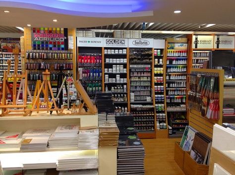 Art jamming at home? Here’s where to buy art supplies! Home Edit Art Supplies, Must Have Art Supplies Artists, Art Supplies Store Aesthetic, Watercolor Set Shop, Expensive Art Supplies, Stationery Store Design, Hong Kong Shopping, Kong Art, Hong Kong Art