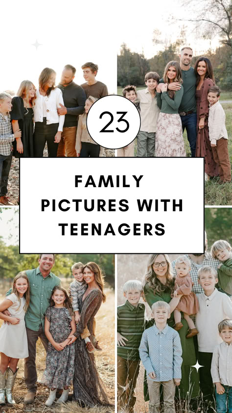 23 Family Pictures with Teenagers – Best Case Parenting Family Photoshoot Poses For 6, Family Of Four Photoshoot Ideas, Hip Family Photos, Cousin Photoshoot Ideas Adults, Mom And Grown Sons Photoshoot, Poses For A Family Of Four, Family Of 12 Photo Ideas, Taking Family Pictures Yourself, Photo Poses For Large Families